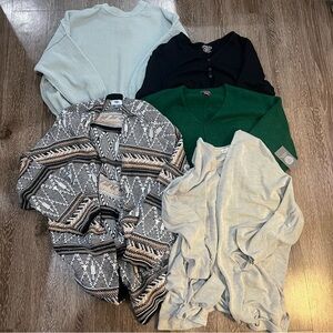 Women’s Sweater & Cardigan Bundle L XL XXL Cozy Knit Fall